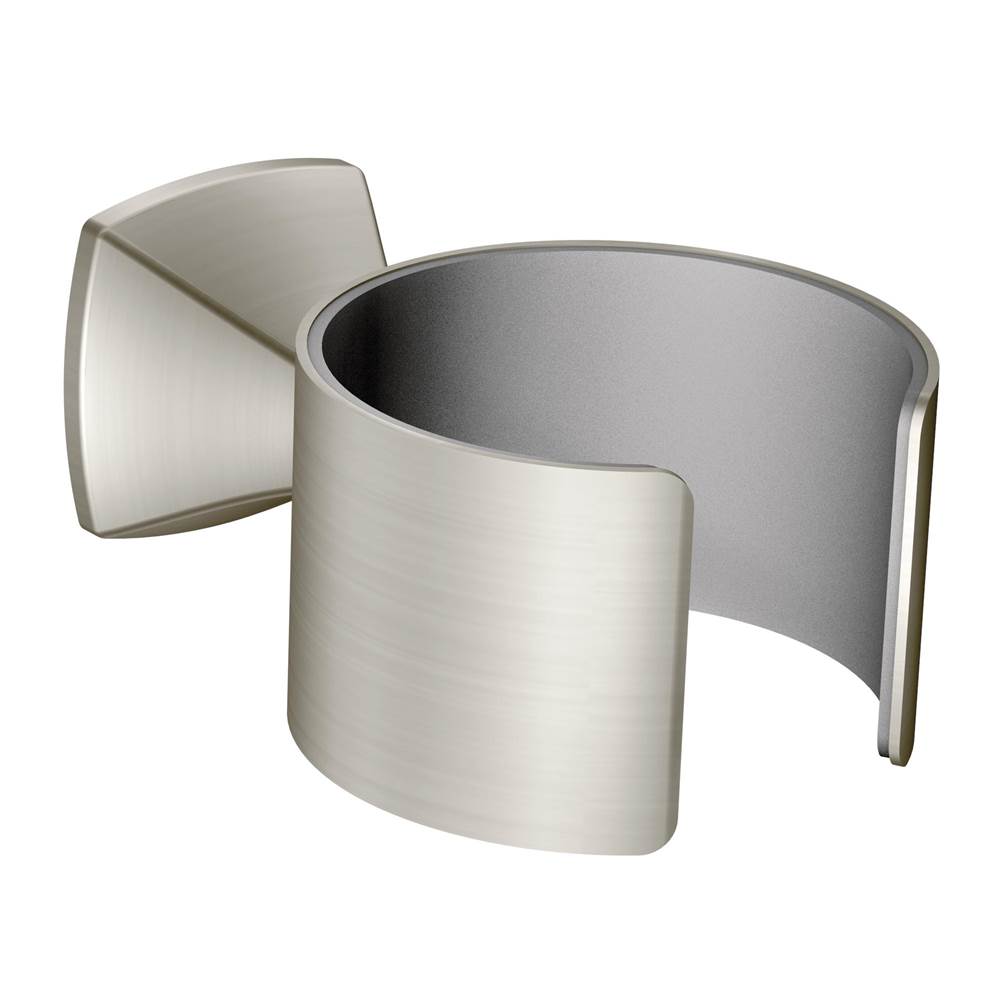 Moen - Voss Bathroom Hair Dryer Holder, Brushed Nickel - Brushed Nickel