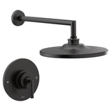 Moen - Arris 1-Handle 1-Spray Posi-Temp Shower Faucet Trim Kit in Matte Black (Valve Sold Separately) - Matte Black