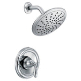 Moen - Brantford Posi-Temp Rain Shower Single-Handle Shower Only Faucet Trim Kit in Chrome (Valve Sold Separately) - Chrome