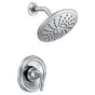 Moen - Brantford Posi-Temp Rain Shower Single-Handle Shower Only Faucet Trim Kit in Chrome (Valve Sold Separately) - Chrome