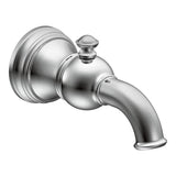 Moen - Weymouth Tub Spout with Diverter 1/2-Inch Slip-Fit CC Connection, Chrome - Chrome