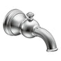 Moen - Weymouth Tub Spout with Diverter 1/2-Inch Slip-Fit CC Connection, Chrome - Chrome