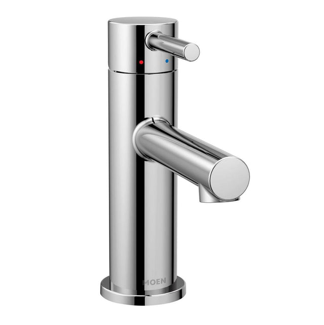 Moen - Align One-Handle Modern Bathroom Faucet with Drain Assembly and Optional Deckplate, Chrome - Chrome