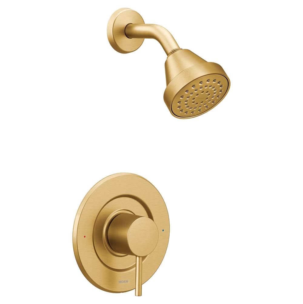 Moen - Align 1-Handle Posi-Temp Shower Faucet Trim Kit in Brushed Gold (Valve Sold Separately) - Brushed Gold