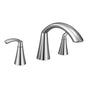 Moen - Glyde 2-Handle High-Arc Roman Tub Faucet in Chrome (Valve Sold Separately) - Chrome