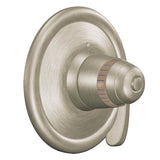 Moen - ExactTemp 1-Handle Thermostatic Valve Trim Kit in Brushed Nickel (Valve Sold Separately) - Brushed Nickel