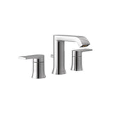 Moen - Genta LX Two-Handle Widespread Modern Bathroom Faucet, Valve Required, Chrome - Chrome