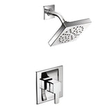 Moen - 90-Degree Eco-Performance Single-Handle 1-Spray Shower Faucet Trim Kit in Chrome (Valve Sold Separately) - Chrome