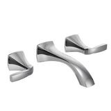 Moen - Voss Wall Mount 2-Handle Low-Arc Lavatory Faucet Trim Kit in Chrome (Valve Sold Separately) - Chrome