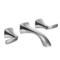 Moen - Voss Wall Mount 2-Handle Low-Arc Lavatory Faucet Trim Kit in Chrome (Valve Sold Separately) - Chrome