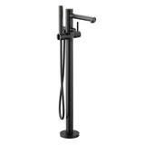 Moen - Align One-Handle Freestanding Floor Mount Tub Filler with Handshower, Matte Black - Matte Black