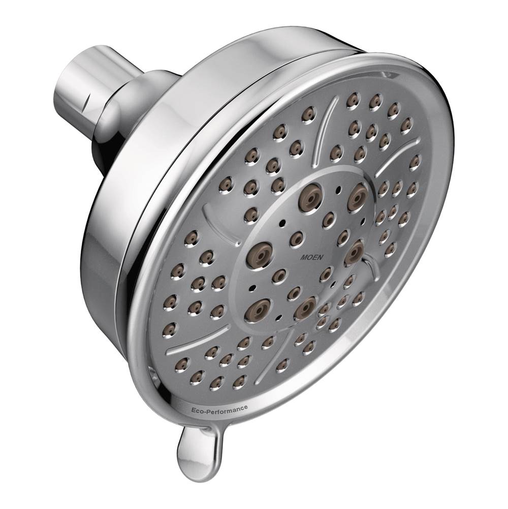 Moen - Four-Function 4-3/8-Inch Diameter Showerhead, Chrome - Chrome