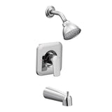 Moen - Rizon Single-Handle 1-Spray Posi-Temp Tub and Shower Faucet Trim Kit in Chrome (Valve Sold Separately) - Chrome