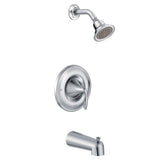 Moen - Eva Single-Handle 1-Spray Posi-Temp Tub and Shower Faucet Trim Kit in Chrome (Valve Sold Separately) - Chrome