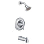 Moen - Eva Single-Handle 1-Spray Posi-Temp Tub and Shower Faucet Trim Kit in Chrome (Valve Sold Separately) - Chrome
