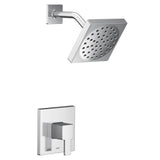 Moen - 90 Degree M-CORE 2-Series Eco Performance 1-Handle Shower Trim Kit in Chrome (Valve Sold Separately) - Chrome