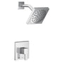 Moen - 90 Degree M-CORE 2-Series Eco Performance 1-Handle Shower Trim Kit in Chrome (Valve Sold Separately) - Chrome