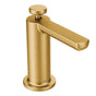 Moen - Modern Deck Mounted Kitchen Soap Dispenser with Above the Sink Refillable Bottle, Brushed Gold - Brushed Gold