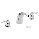 Moen - Chateau Two-Handle Low Arc Centerset Bathroom Faucet, Chrome - Chrome