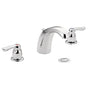 Moen - Chateau Two-Handle Low Arc Centerset Bathroom Faucet, Chrome - Chrome