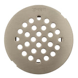 Moen - 4-1/4-Inch Shower Strainer Snap-In Shower Drain Cover, Brushed Nickel - Brushed Nickel