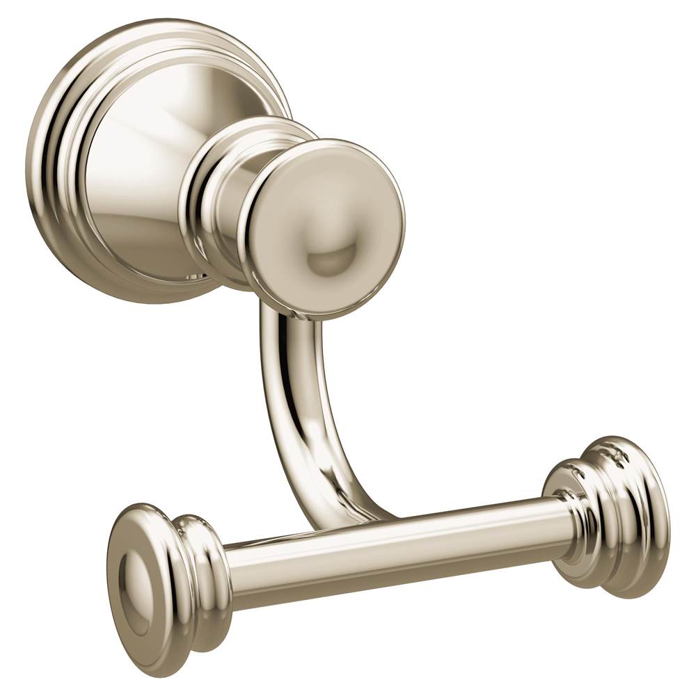 Moen - Polished Nickel Double Robe Hook - Polished Nickel