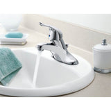 Chateau One-Handle Low-Arc Bathroom Faucet with Drain Assembly, Chrome