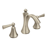 Moen - Wynford 8 in. Widespread 2-Handle High-Arc Bathroom Faucet in Brushed Nickel (Valve Sold Separately) - Brushed Nickel