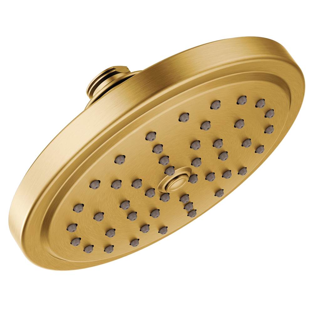 Moen - 7-Inch Single Function Eco Performance Shower Head with Immersion Rainshower Technology, Brushed Gold - Brushed Gold