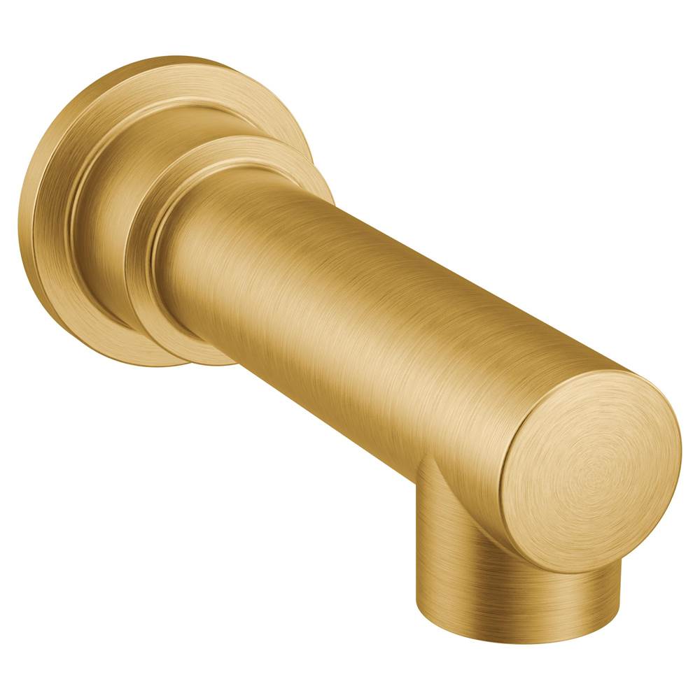 Moen - Moen 193371BG Align Non-Diverter 1/2-Inch Slip-Fit Tub Spout, Brushed Gold - Brushed Gold