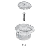 Moen - Posi-Temp Knob Handle Kit with White and Chrome Insert - Unfinished