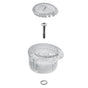 Moen - Posi-Temp Knob Handle Kit with White and Chrome Insert - Unfinished