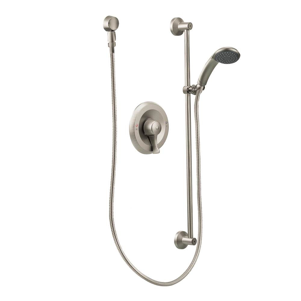 Moen - Classic brushed nickel Posi-Temp(R) all-metal trim kits