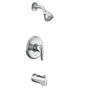 Moen - Chateau M-CORE 2-Series Eco Performance 1-Handle Tub and Shower Trim Kit in Chrome (Valve Sold Separately) - Chrome