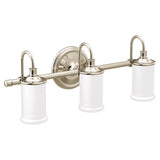 Moen - Polished Nickel Three Globe Bath Light - Polished Nickel