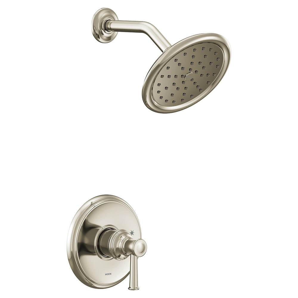 Moen - Belfield M-CORE 2-Series Eco Performance 1-Handle Shower Trim Kit in Polished Nickel (Valve Sold Separately) - Polished Nickel