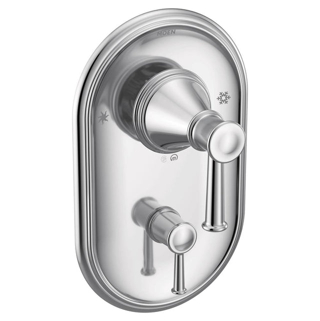 Moen - Belfield Posi-Temp with Built-in 3-Function Transfer Valve Trim Kit, Valve Required, Chrome - Chrome