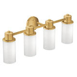 Moen - Brushed Gold Four Globe Bath Light - Brushed Gold