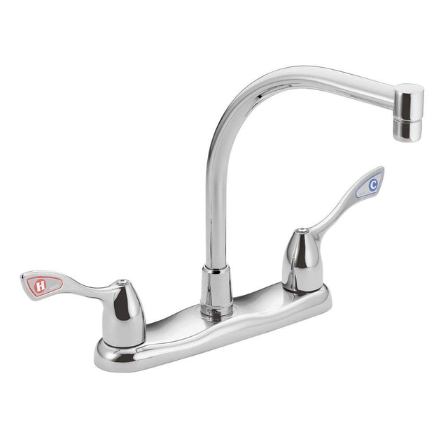 Moen - Chrome two-handle kitchen faucet - Chrome