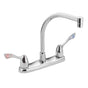 Moen - Chrome two-handle kitchen faucet - Chrome