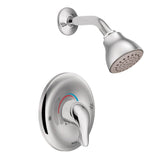 Moen - One-Handle Posi-Temp Eco-Performance Shower and Trim, Valve Required, Chrome - Chrome