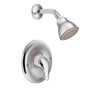 Moen - One-Handle Posi-Temp Eco-Performance Shower and Trim, Valve Required, Chrome - Chrome