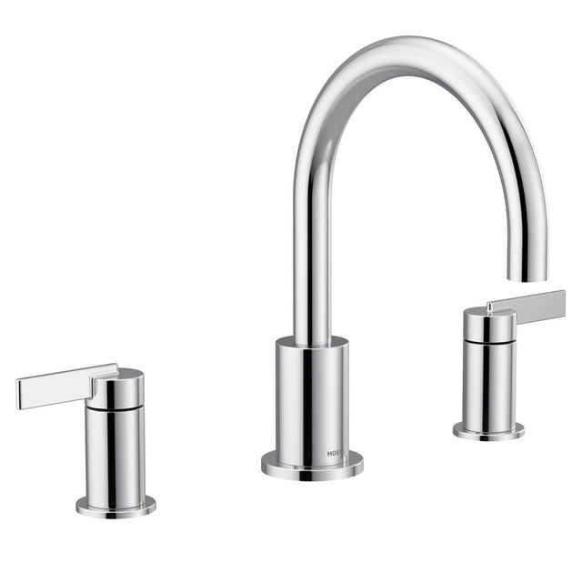 Moen - Cia 2-Handle High-Arc Deck Mount Roman Tub Faucet Trim Kit in Chrome (Valve Sold Separately) - Chrome