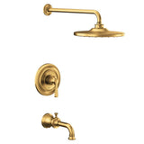 Moen - Colinet M-CORE 2-Series Eco Performance 1-Handle Tub and Shower Trim Kit in Brushed Gold (Valve Sold Separately) - Brushed Gold