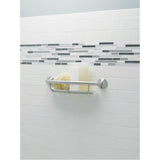 Brushed Nickel 16'' Grab Bar With Shelf