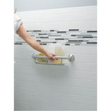 Brushed Nickel 16'' Grab Bar With Shelf