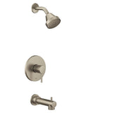 Moen - Align M-CORE 2-Series Eco Performance 1-Handle Tub and Shower Trim Kit in Brushed Nickel (Valve Sold Separately) - Brushed Nickel