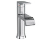 Moen - Genta LX One-Handle Single Hole Modern Bathroom Sink Faucet with Optional Deckplate, Chrome - Chrome