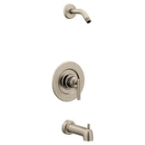 Moen - Gibon Single-Handle Posi-Temp Tub and Shower Faucet Trim Kit in Brushed Nickel (Shower Head and Valve Not Included) - Brushed Nickel