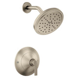 Moen - Doux 1-Handle Eco-Performance Posi-Temp Shower Faucet Trim Kit in Brushed Nickel (Valve Sold Separately) - Brushed Nickel